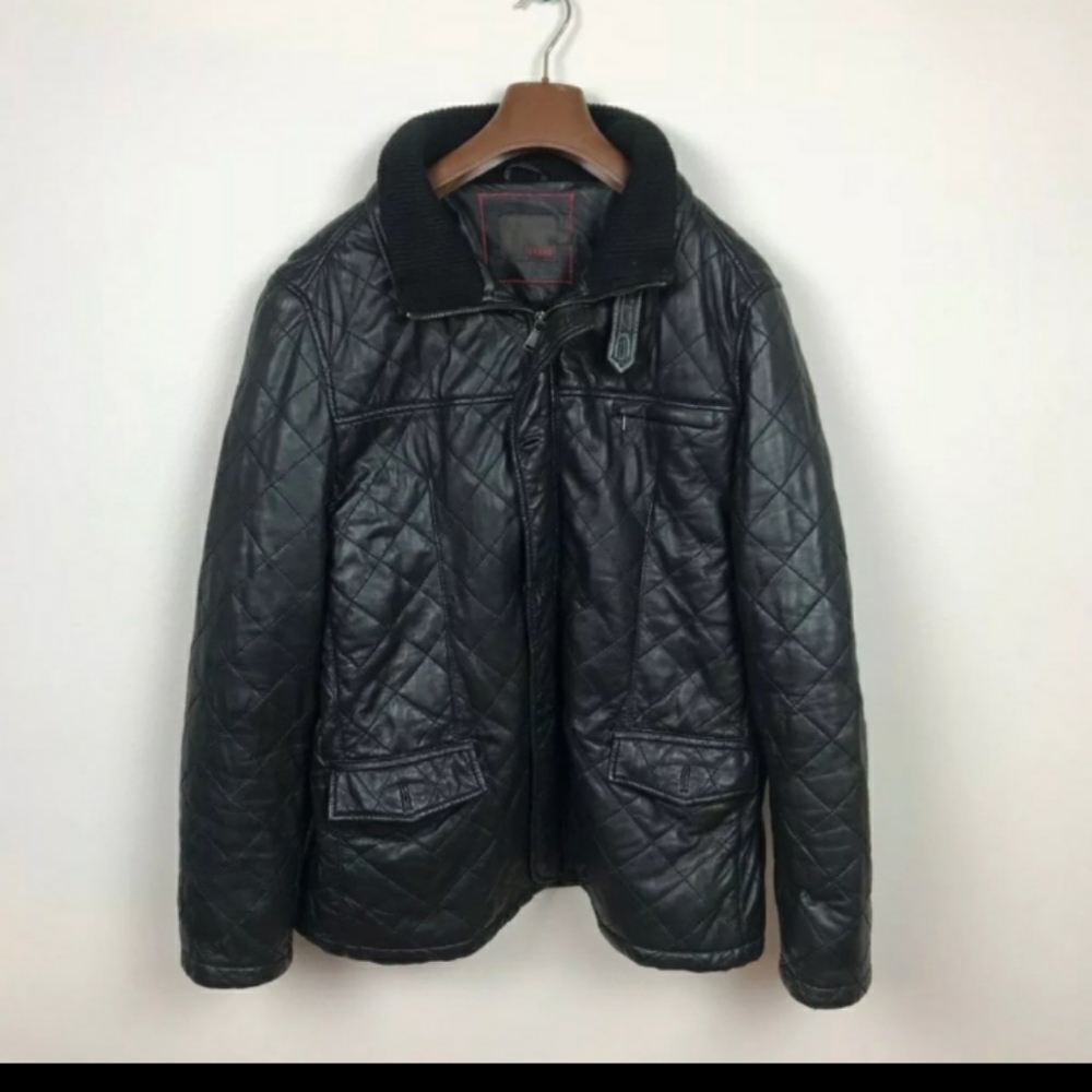 Feraud Winter Jacket  Outerwear Leather Sz 56